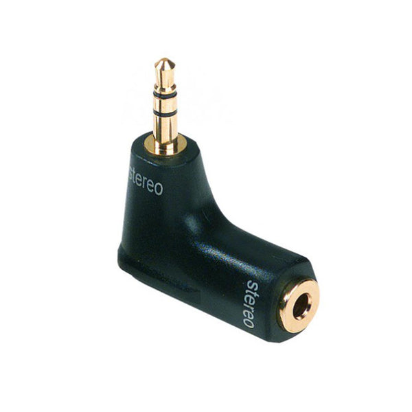 Proel DHPA122A Adattatore ABS ad angolo Jack 3.5 mm stereo a presa 3.5 mm stereo