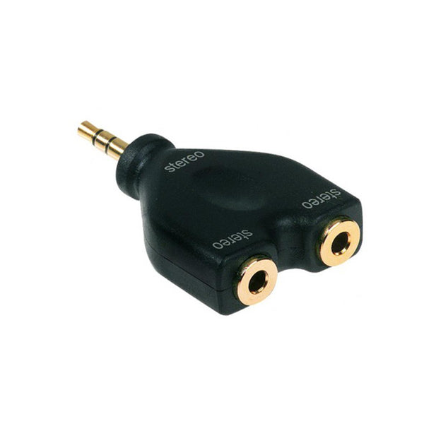 Proel DHPA140 Adattatore in ABS Jack 3.5 mm stereo a 2 x presa 3.5 mm stereo