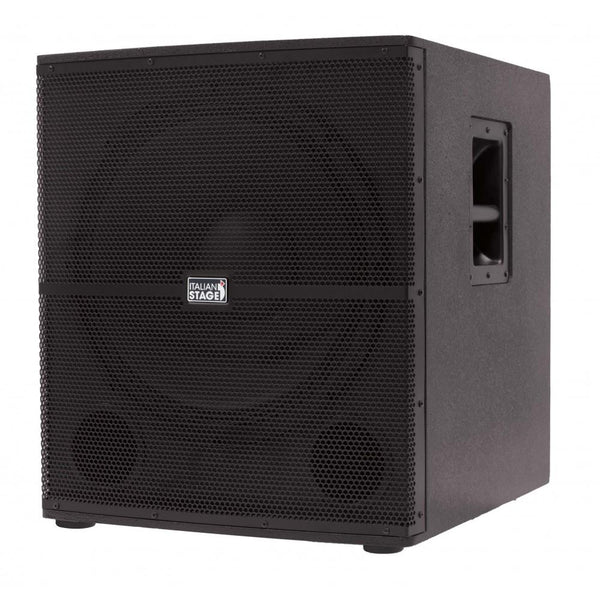 Italian Stage IS S118A Subwoofer Attivo 700w classe AB 18p. 2 canali In Out Nero