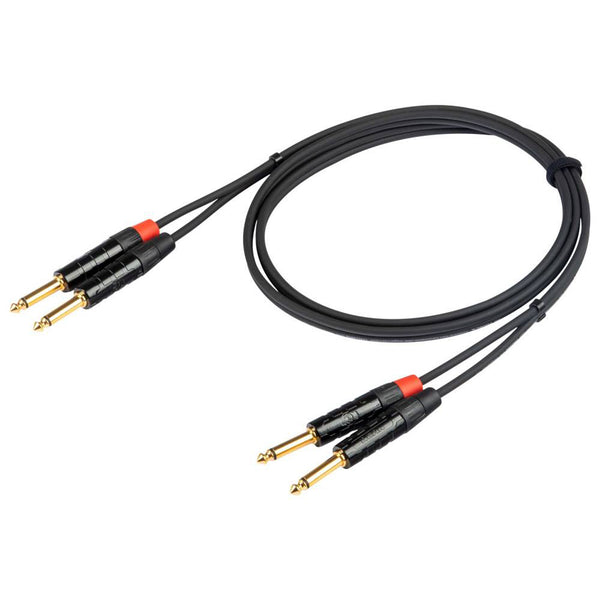 Proel CHLP315LU5 Cavo audio STEREO 2 x jack Mono 6.3mm a 2 x jack Mono 6.3mm 5mt