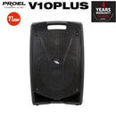 Proel V10PLUS Cassa Monitor Diffusore bi-amplificato a 2 vie 600W Picco, Nero