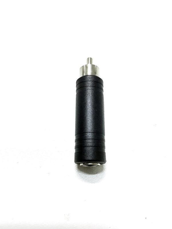 Proel AT180 Adattatore in ABS connesione presa jack mono 6.3mm a spina RCA, Nero