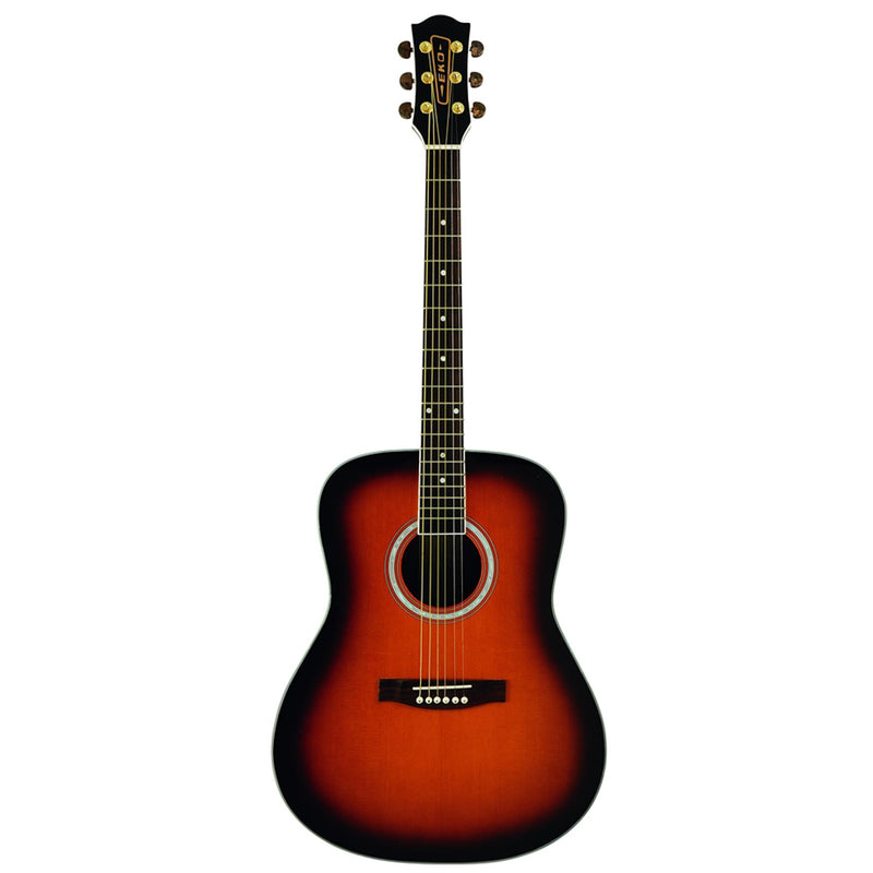 Eko Ranger 6 Brown Sunburst Chitarra Acustica 20 Tasti Colore Sunburst Marrone