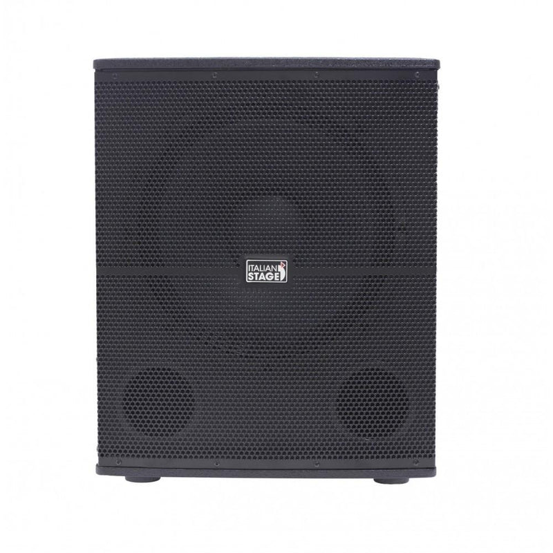 Italian Stage IS S115A Subwoofer Attivo 700w classe AB 15p 2 canali In Out, Nero