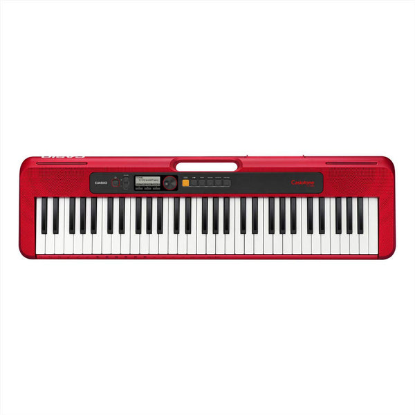 Casio CT-S200RD Tastiera Digitale 61 Tasti utilizzabile anche a batterie, Rosso