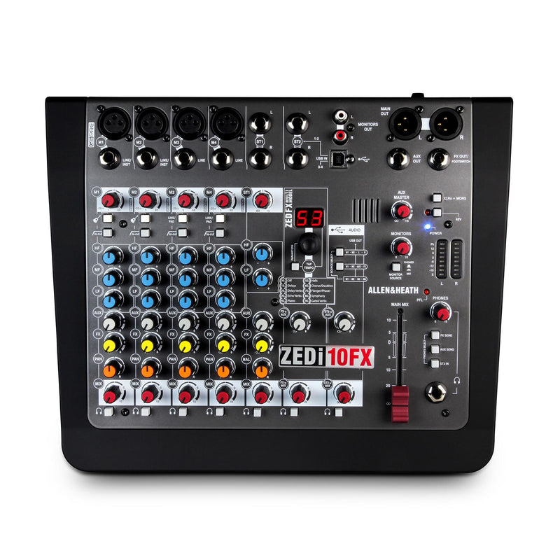 Allen & Heath ZEDi-10FX Mixer ibrido compatto e interfaccia USB 4 × 4 con FX