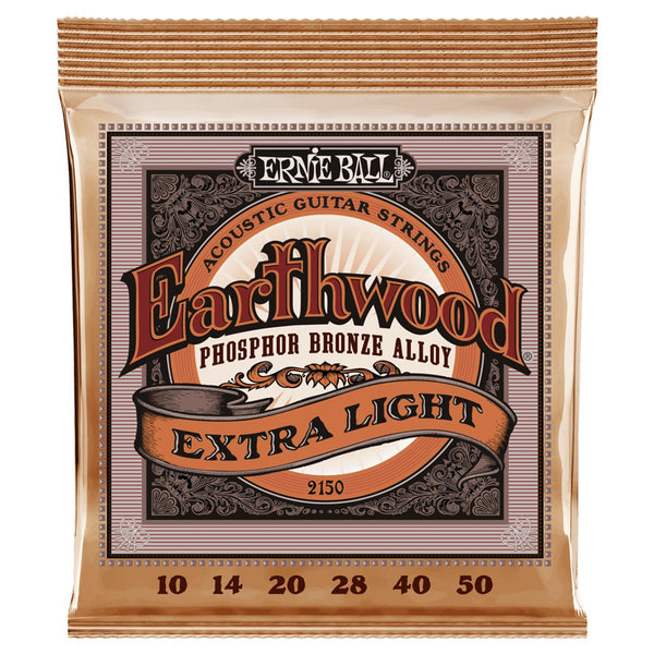 Ernie Ball 2150 Corde per Chitarra Acustica Earthwood Extra Light Phosphor Bronz