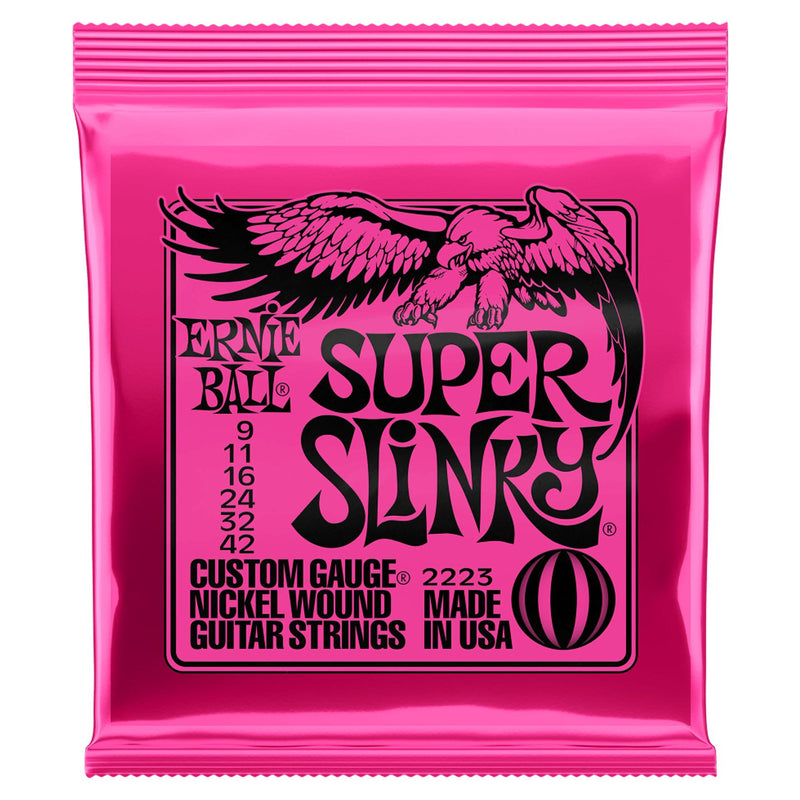 Ernie Ball 2223 Corde x Chitarra Elettrica Super Slinky Avvolgimento in Nichel