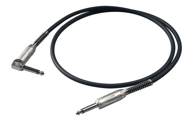 Proel BULK120LU3 Cavo jack Mono 6.3mm a jack Mono 6.3 mm ad angolo 3mt