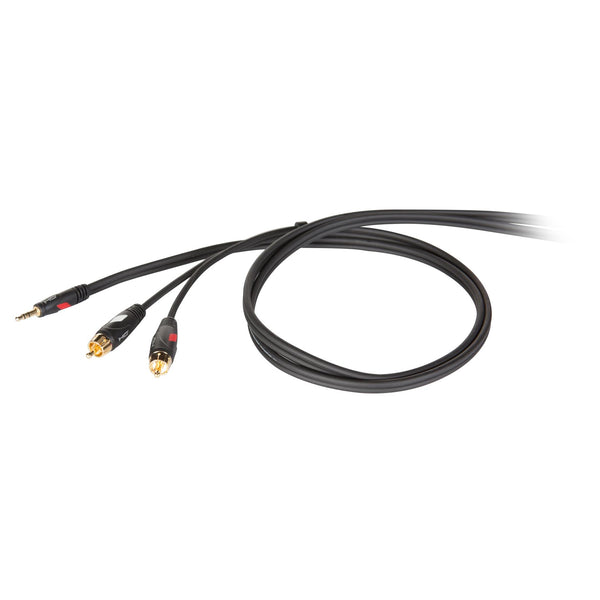 Proel DHG520LU5 Cavo professionale connettori Jack 3.5mm Stereo a 2 x RCA 5mt