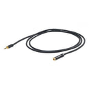 Proel CHLP180LU3 Cavo audio jack Stereo 3.5mm a presa jack Stereo 3.5 mm da 3mt