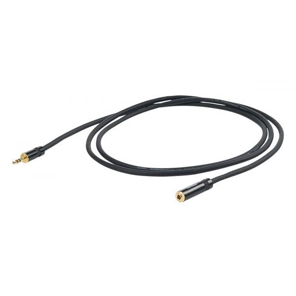 Proel CHLP180LU5 Cavo Extension spina jack Stereo 3.5 mm 5mt