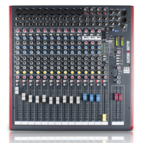 Allen & Heath ZED-16FX Mixer Professionale 16 Canali FX USB In/Out configurabili