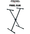 Proel EL80 Supporto per Tastiere Mixer Consolle DJ regolazione EASY LOCK