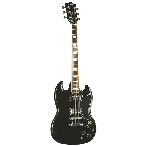 Eko DV-10 Black Chitarra Elettrica 22 Tasti Entry Level + Pickup, Nero