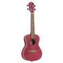 Ortega RURUBY Ukulele da Concerto serie Earth a 18 Tasti, Rosso Lampone Rubino
