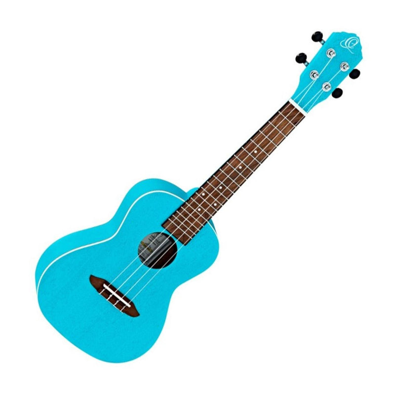 Ortega RULAGOON Ukulele da Concerto serie Earth a 18 Tasti, Turchese