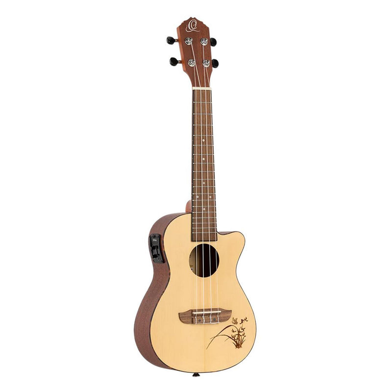 Ortega RU5CE Ukulele Classico da Concerto Serie Bonfire 18 Tasti con elettronica