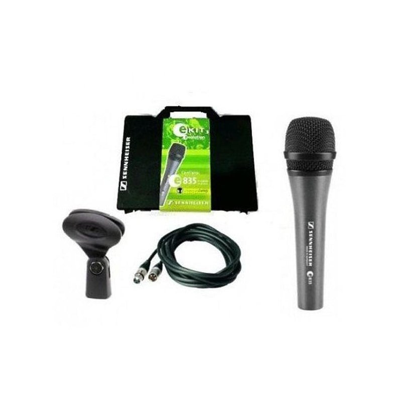 Sennheiser e835 Kit 3 Evolution con Microfono Cavo Valigia ideale per Voce Canto