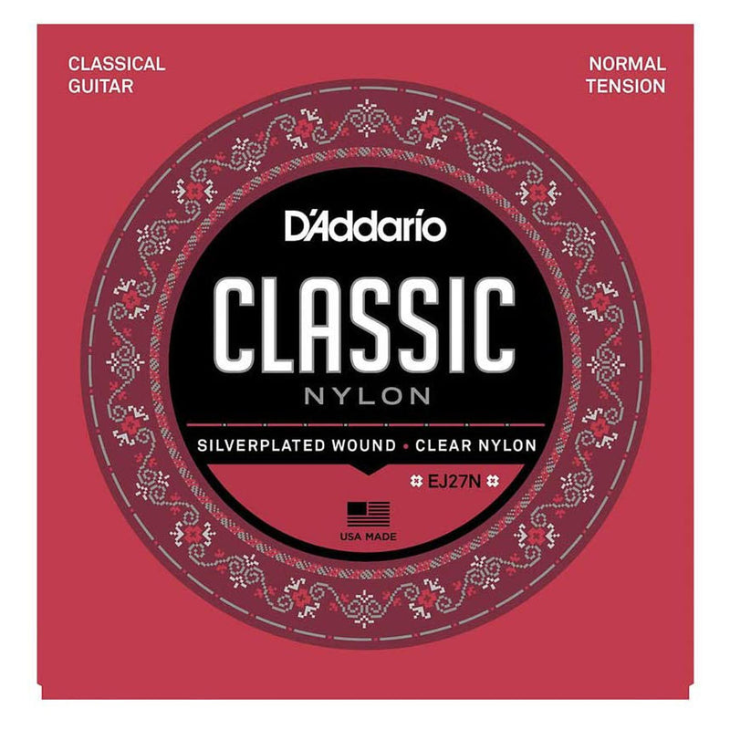 D'Addario EJ27N Normal Tension Corde x Chitarra Classica in Nylon x Studenti