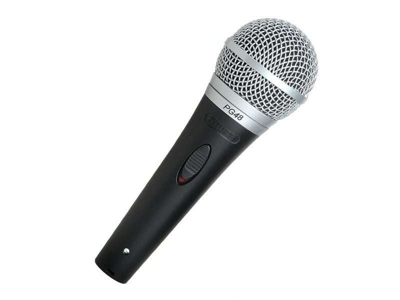 Shure PGA48 XLR-E Microfono Professionale Voce + Proel RSM180 Asta Giraffa