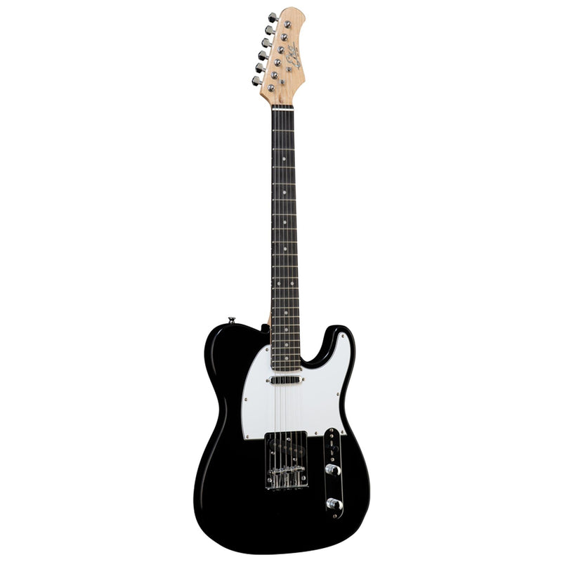 Eko VT-380 Black Chitarra elettrica 22 tasti con forma TELE con 2 PickUp, Nero