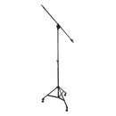 Proel PRO400BK Asta microfonica grandi dimensioni a giraffa ruote frenanti, Nero