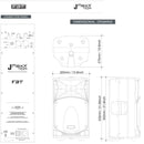 FBT J MAXX 110A Cassa Monitor Diffusore Attivo a 2 vie da 700/200W LF/HF