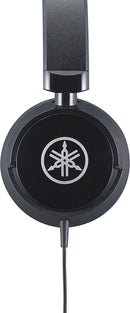 Yamaha HPH-50B Cuffia compatta con filo suono di livello professionale, Nero