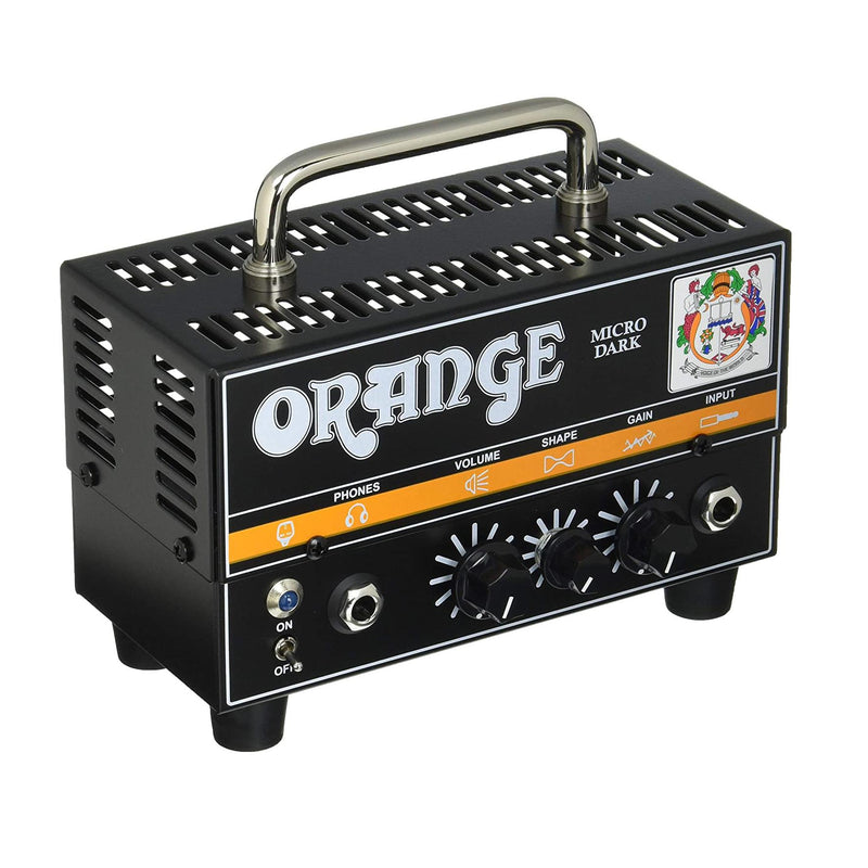 Orange Micro Dark Amplificatore Testata Ibrida Valvolare x Chitarra da 20w, Nero