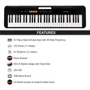 Casio CT-S100 Tastiera Digitale a 61 Tasti utilizzabile anche a batterie, Nero