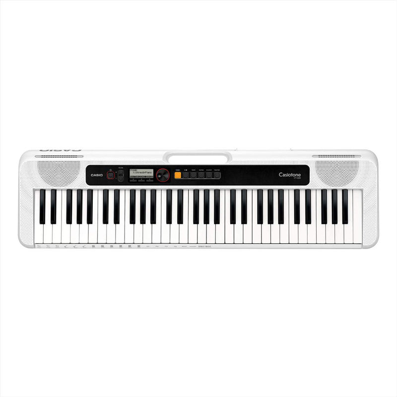 Casio CT-S200WE Tastiera Digitale 61 Tasti utilizzabile anche a batterie, Bianco