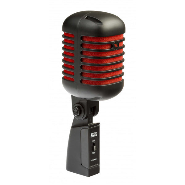 Proel EIKON DM55V2RDBK Microfono Dinamico Professionale Vintage Ediz. Nero/Rosso