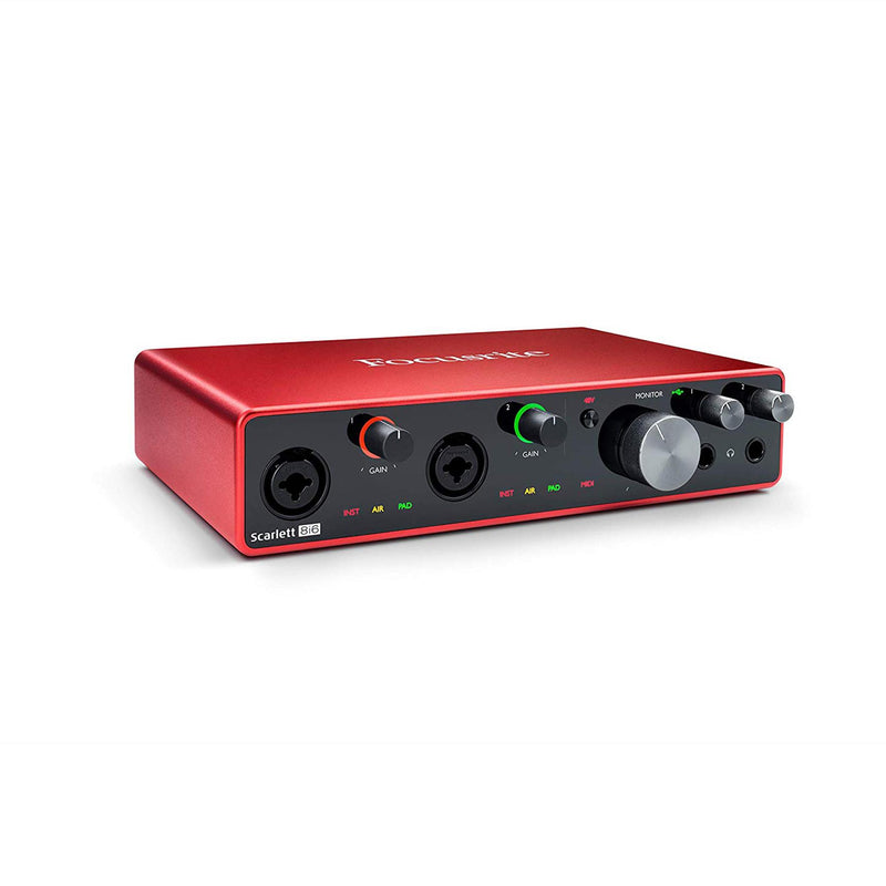 Focusrite Scarlett 8i6 Interfaccia audio USB 3 generazione x tutti gli strumenti