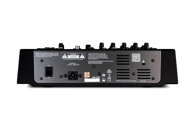 Allen & Heath ZEDi-10FX Mixer ibrido compatto e interfaccia USB 4 × 4 con FX