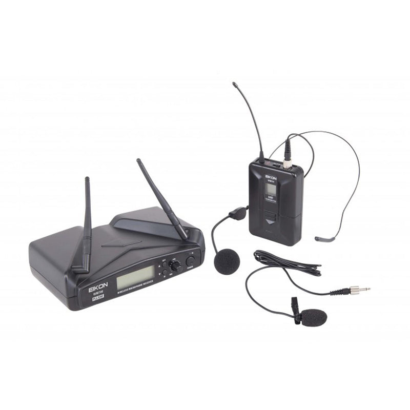 Proel EIKON WM700H Microfono wireless archetto x karaoke canto live, Nero