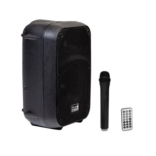 Italian Stage IS FRX10AW Cassa Attiva 100w + bluetooth, mic wireless e Batteria