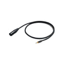 Proel CHLP290LU15 Cavo audio MiniJack stereo 3.5mm a Cannon XLR 3P Maschio,1,5mt