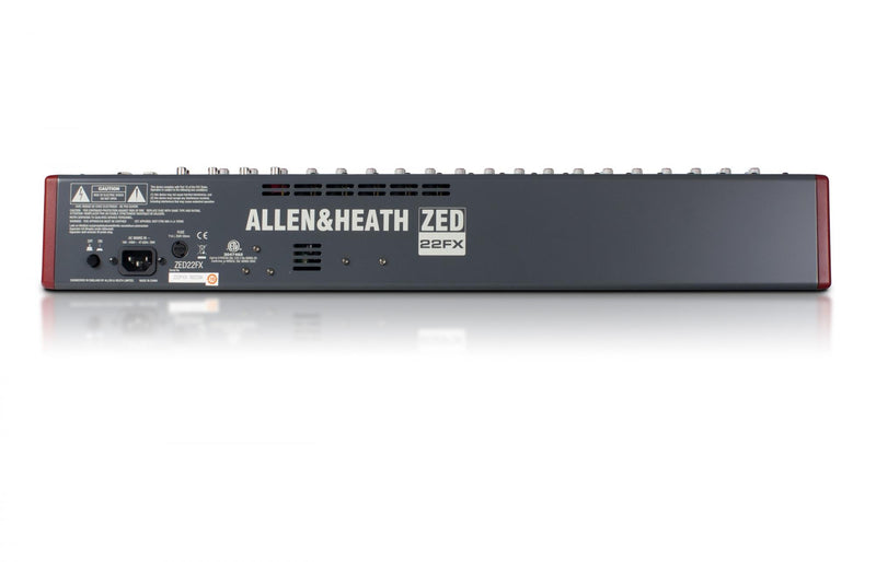 Allen & Heath ZED-22FX Mixer Professionale 22 Canali FX USB In/Out configurabili