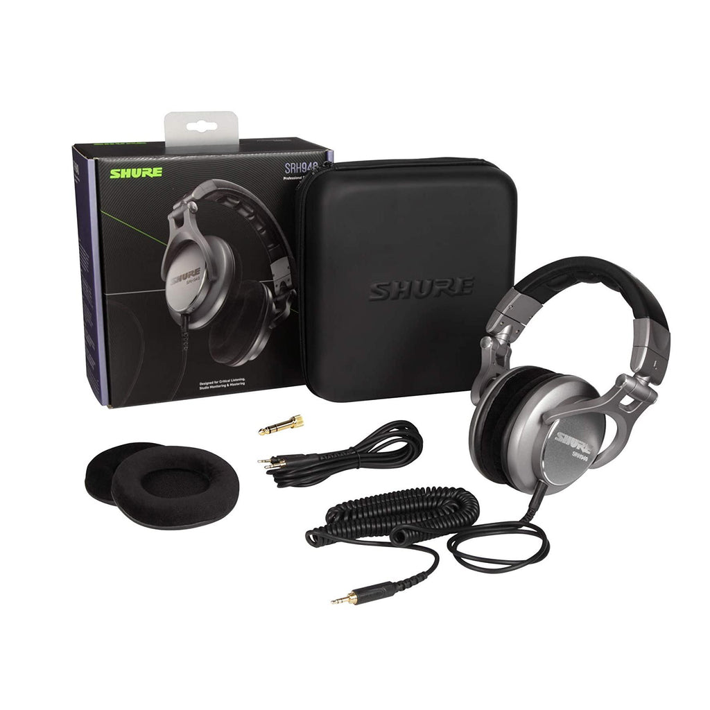 Shure SRH940-SL-EFS Cuffie Professionali Studio, Argento - Alta Qualità