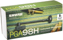 Shure PGA98H-XLR Microfono Professionale Condensatore Cardioide x Strumen. Fiato