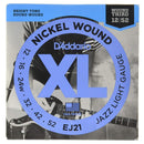 D'Addario EJ21 Jazz Light Gauce Corde x Chitarra Elettrica in Nickel 12-52