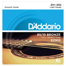 D'Addario EZ910 Light 11-52 Corde per Chitarra Acustica American Bronze - GlobalNet Shop