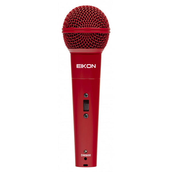 Proel EIKON DM800RD Microfono Dinamico x Canto Voce, Rosso + Cavo Cannon XLR M/F