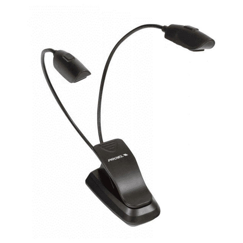 Proel MSLL06 Lampada professionale a LED x Leggio doppio flessibile in metallo