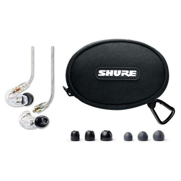 B-STOCK GARANTITO Shure SE215-CL-EFS Auricolari Isolamento Acustico Trasparente