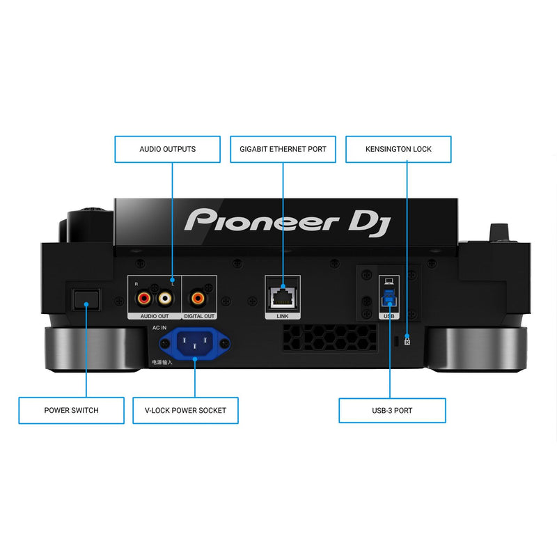 Pioneer Dj CDJ-3000 Multilettore Multiplayer Professionale Dj Top di Gamma, Nero