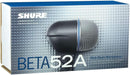 Shure BETA52A Microfono Dinamico SuperCardioide a filo x Batteria Gran Cassa - GlobalNet Shop