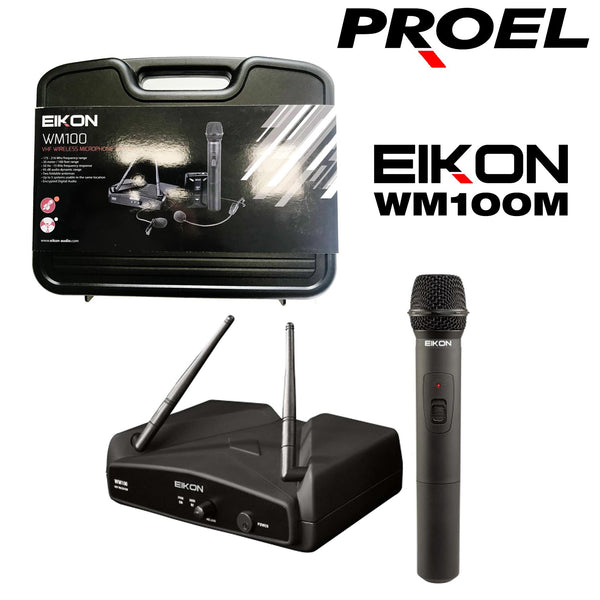 B-STOCK GARANTITO Proel EIKON WM100M Radio Microfono Wireless Palmare, Nero