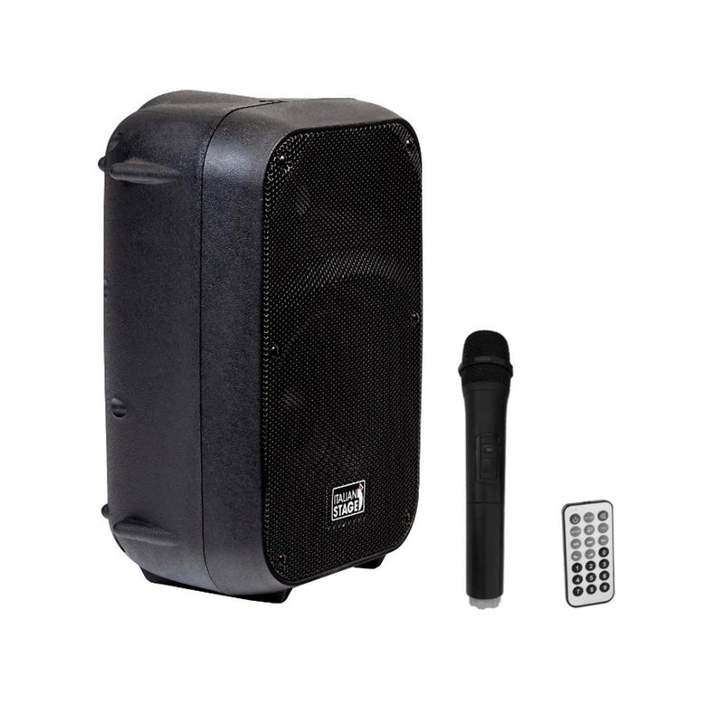 Italian Stage IS FRX08AW Cassa Attiva 60w + bluetooth, mic wireless e Batteria